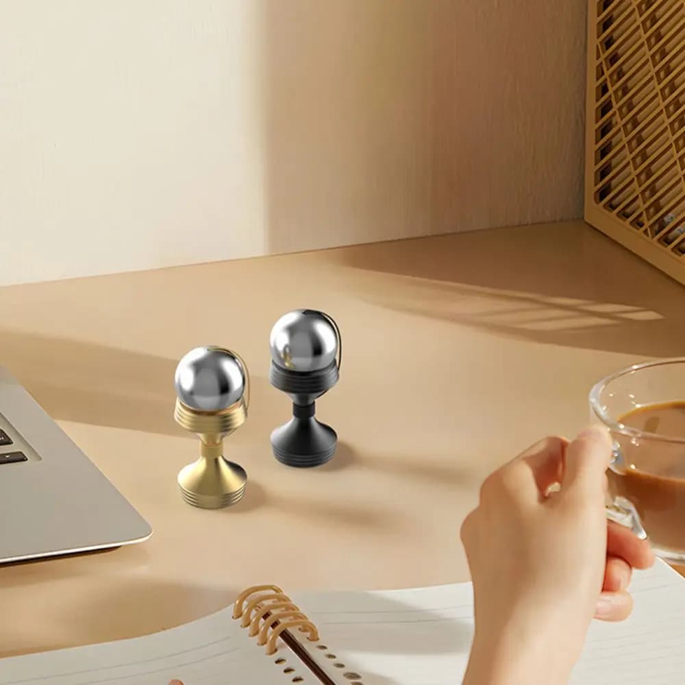 Palla Antistress in Lega di Alluminio, Giocattolo Sensoriale in Metallo, Gadget Manuale per Adulti e Bambini