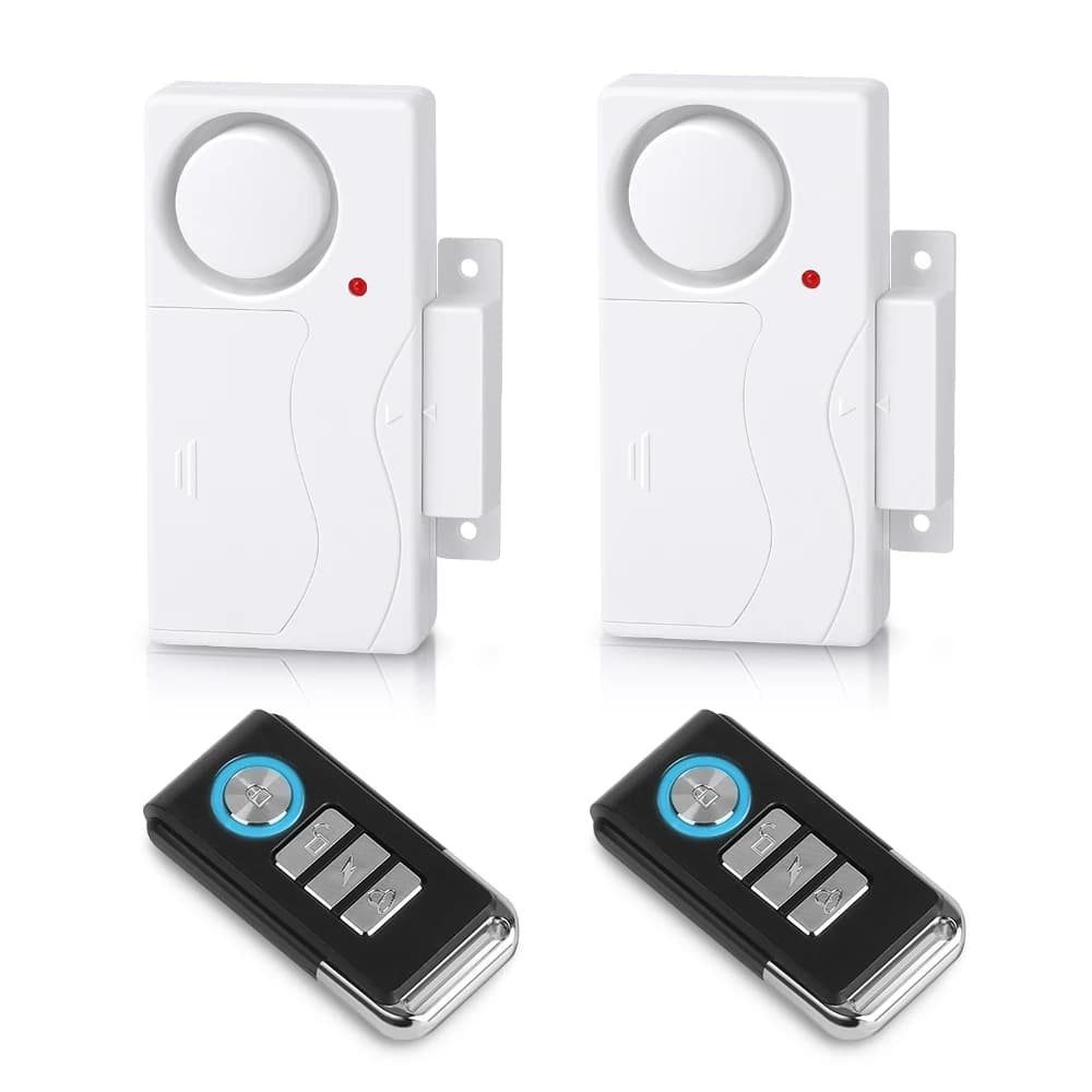 Nuovo sensore di allarme antifurto per porte e finestre Kit sistema di allarme antifurto con telecomando senza fili Rilevatori di porte aperte di sicurezza domestica