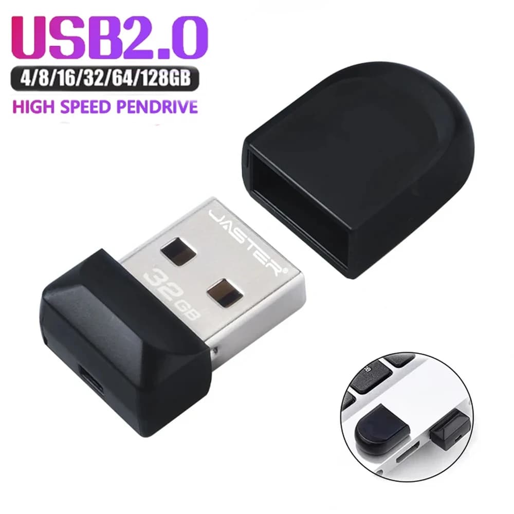 NUOVA Super Mini Chiavetta USB 128M/256M/1G/2G Impermeabile USB 2.0 Pen Drive 128GB Capacità Pratica Pendrive Portachiavi Gratuito 64GB