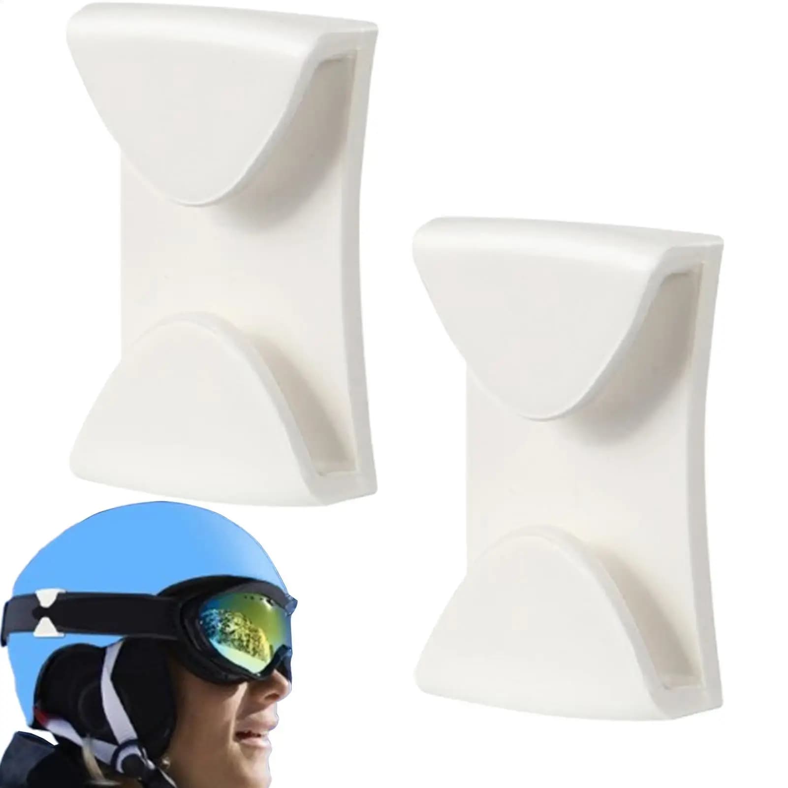 Clip per Occhiali da Sci, 2 Pezzi, Clip Anti-Caduta per Occhiali, Fissaggi Laterali per Occhiali, Fibbie per Cinture, per Sport Invernali all'Aperto