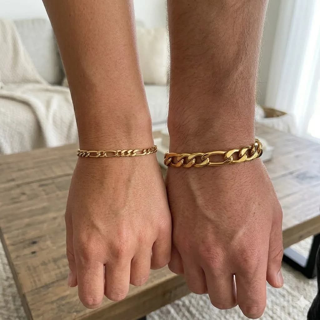 Classic Figaro Link Bracelet for Men Women Unisex Stainless Steel Hand Jewelry 16.5/18/19cm Length Metal Wrist Chain Accessories