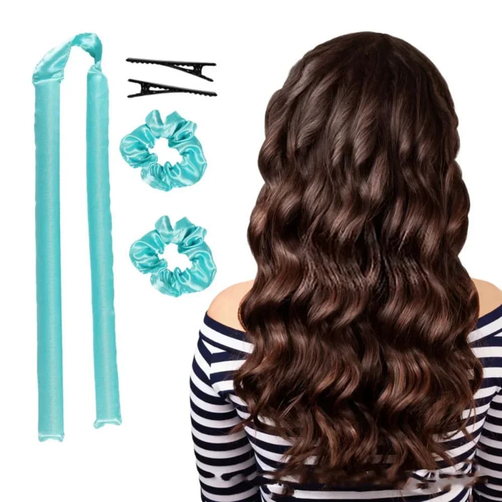 Sprocket without heat Silk curlers without heat Silk curlers ribbon hair rollers Soft bigodini for sleeping Hair styling tools with foam rod