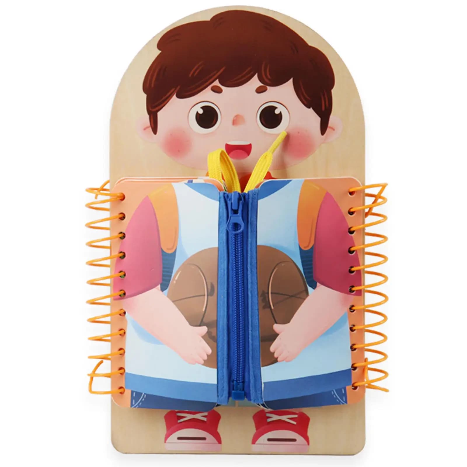 Tavola Sensoriale in Legno Montessori per lo Sviluppo delle Abilità Motorie, Giocattolo per Viaggi in Aereo, per Bambini dai 12 Mesi in su, Regalo per le Vacanze