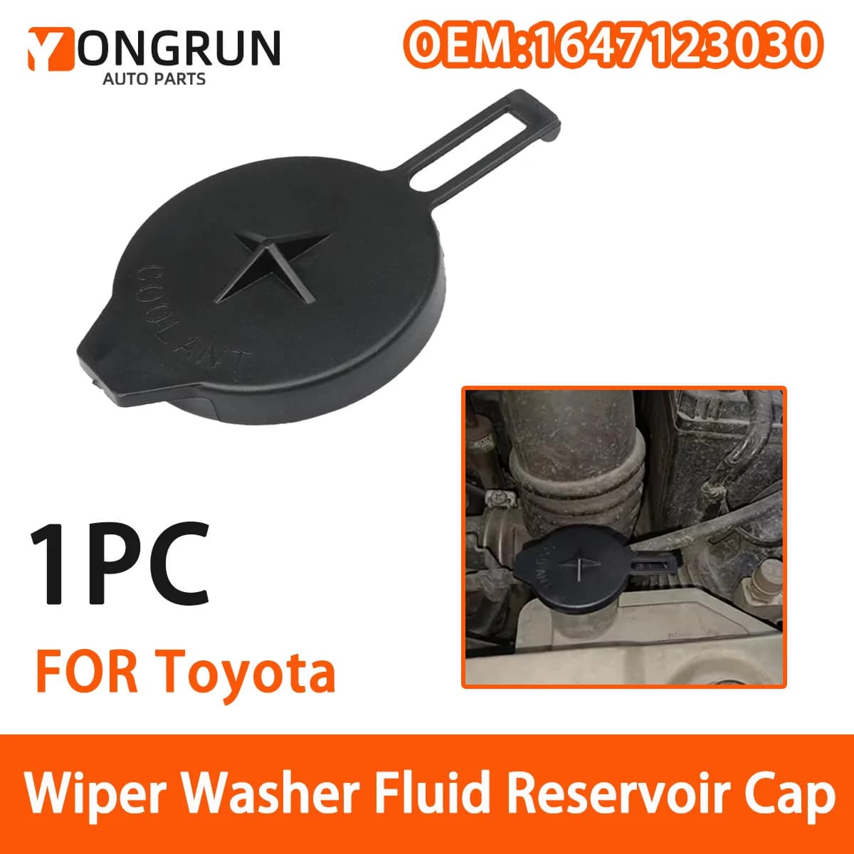 YONGRUN 1PC is suitable for Toyota Corolla Yaris Vios Limo Scion IQ XA XB XD Auto Engine Cooling Liquid Tank Water Bottle Cap