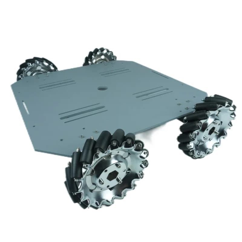 Cart with Wheels Mecanum 4WD for Auto RC, Cargo Capacity 81kg, Frame Resistant, DIY Programmable Robot Kit for Arduino