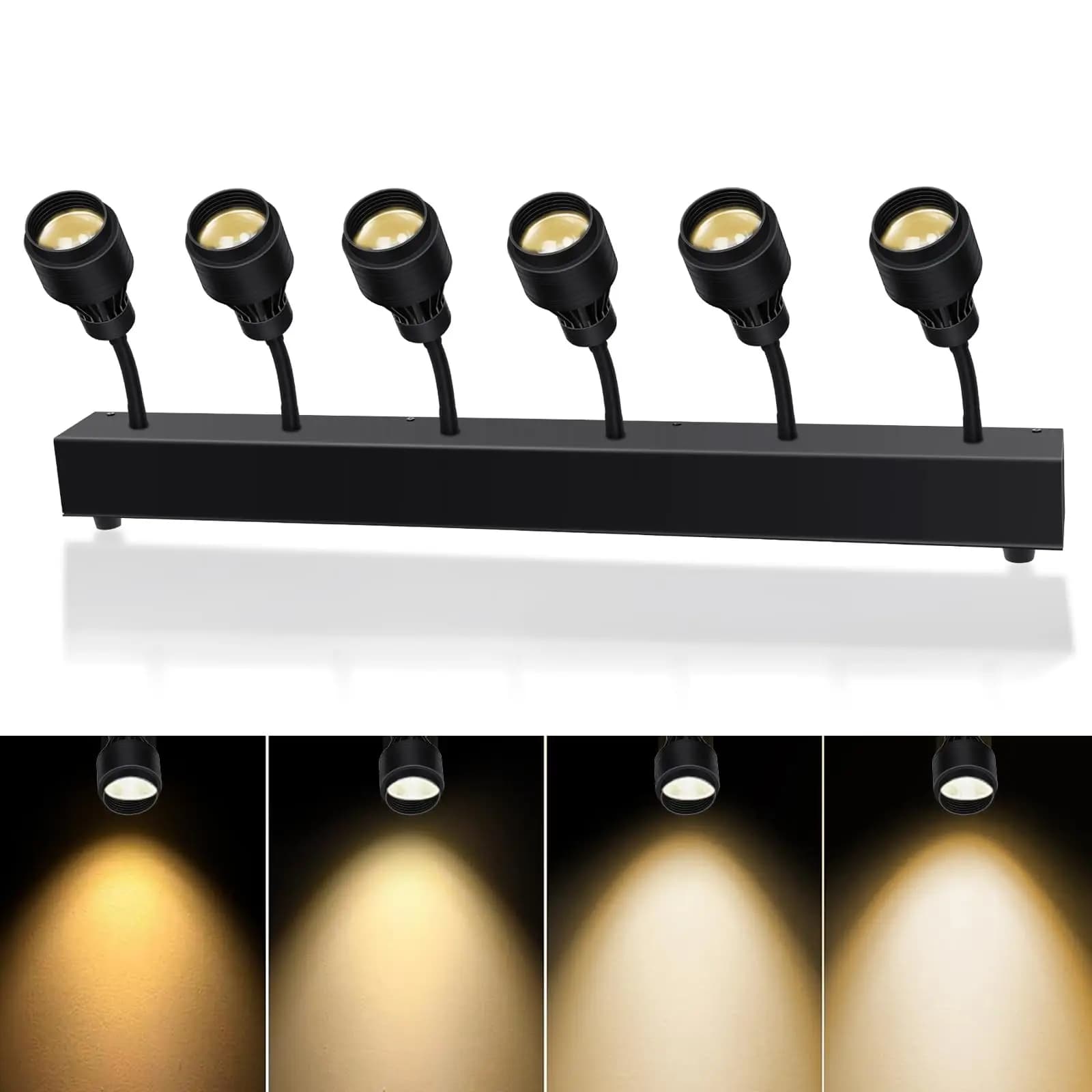 Faretto da palco a LED 6X20W Fascio Zoom manuale Barra di lavaggio Colore bianco Dmx512 per interni per DJ Disco Party Home Club LiveConcert Church