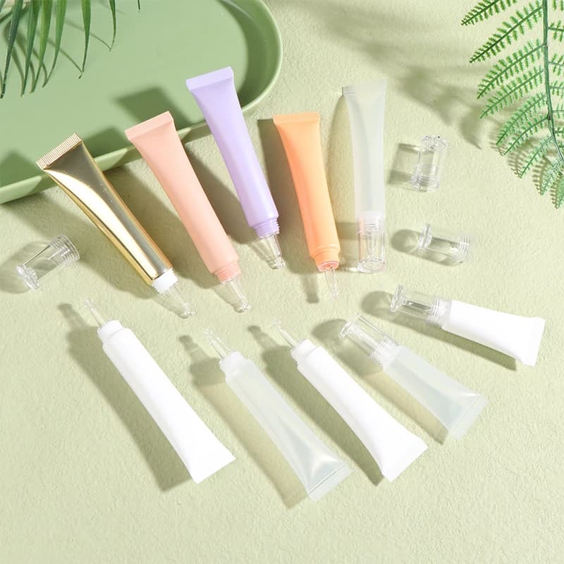10/15/20g Cosmetici Tubi Morbidi Crema Solare Lozione Fondotinta Liquido Bottiglie Riutilizzabili Contagocce di Acido Ialuronico bottiglia Vuota