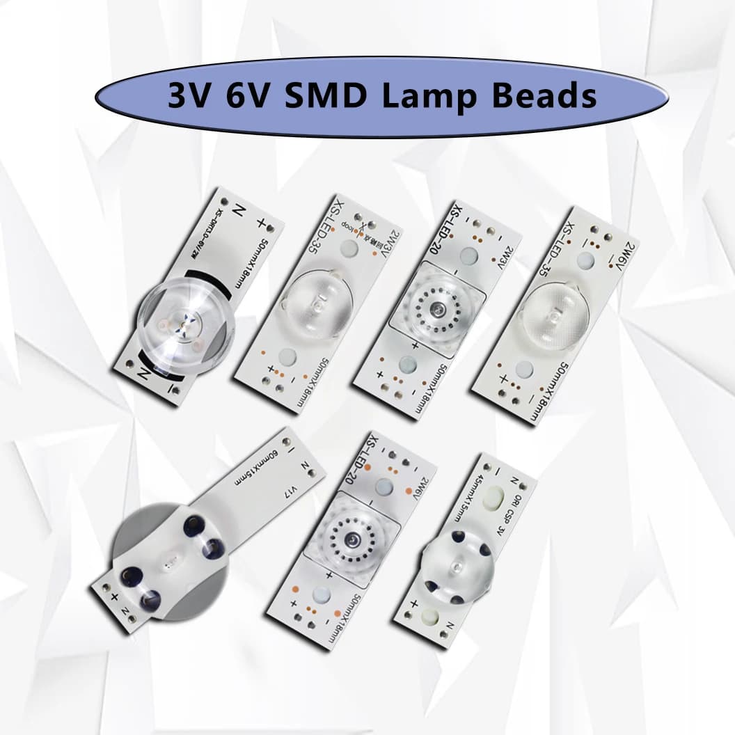 20 pcs for 21-120 inch TV Universal LED Backlight Strip 3V 6V SMD beads lamp with Fliter TV optical lens repair simple maintenance