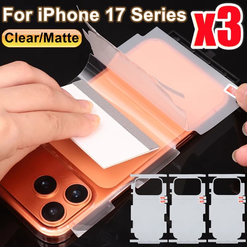 For iPhone 17 Pro Max Air 17Pro 17PM 17Air HD Rear Side Frame Full Cover Protective Film for iPhone17 Hydrogel Film for Edges