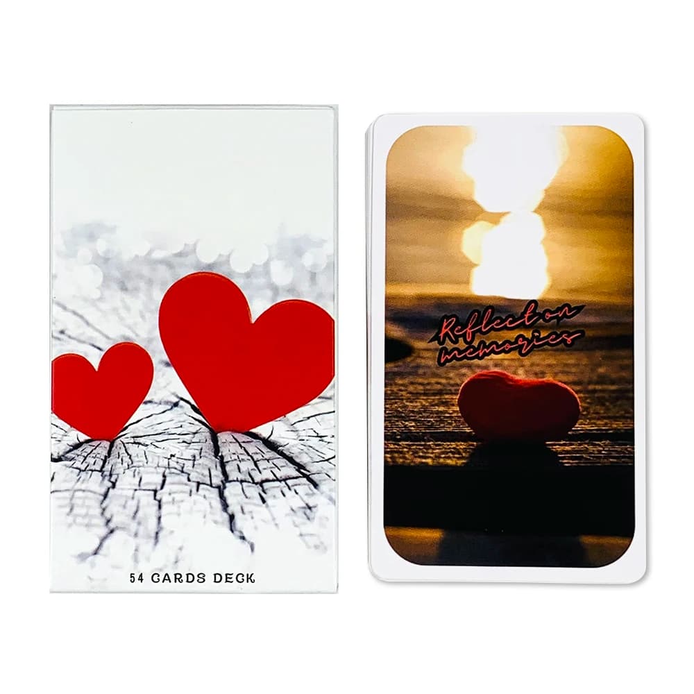 Nuove carte Oracle 54 carte Mazzo Giochi da tavolo inglesi perfetti per il gioco di carte Date Night, regali di San Valentino e regali di anniversario