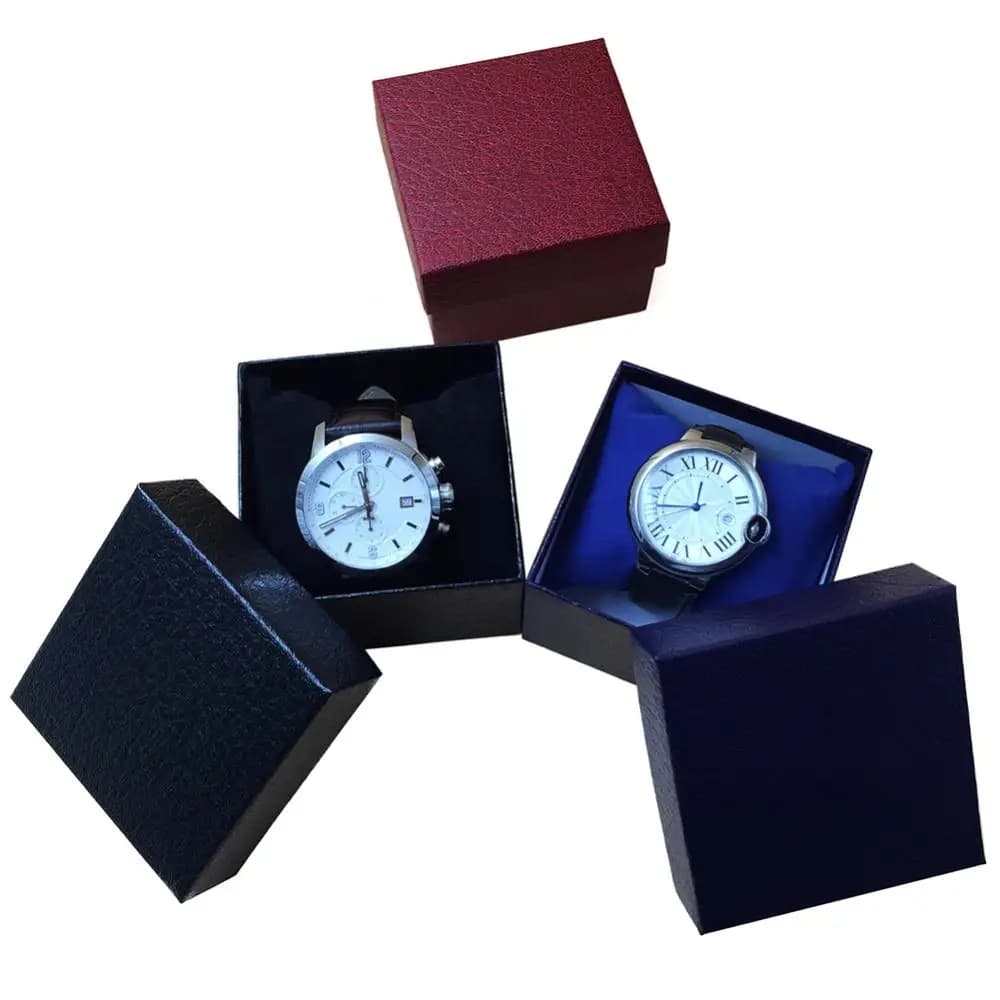 Porta orologi da polso per gioielli in ecopelle, scatola portaoggetti per esposizione, custodia per organizer, scatola per orologi regalo