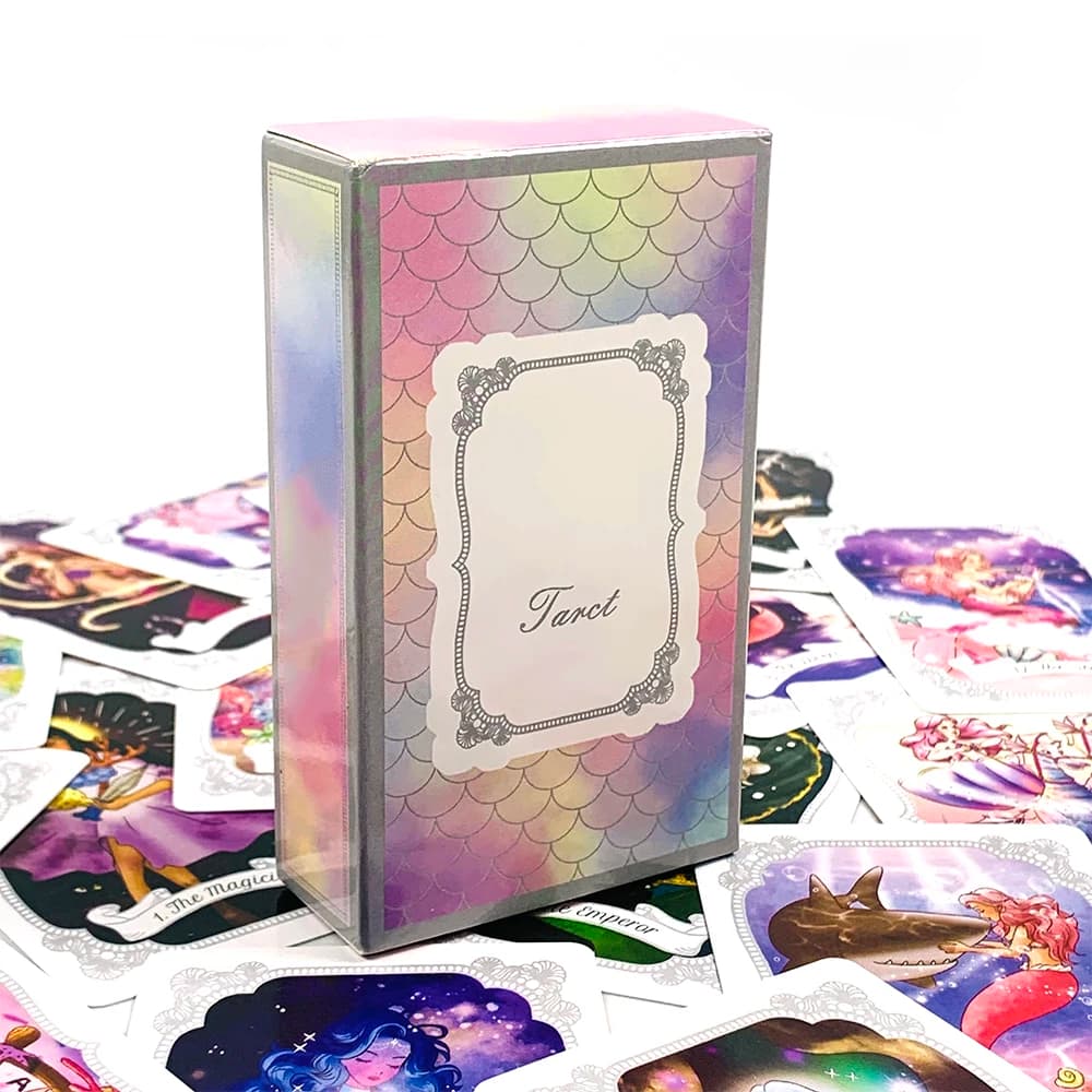 Carte dei Tarocchi 78 bellissime carte con disegni mistici unici, carta di alta qualità, perfette per la divinazione e come regalo