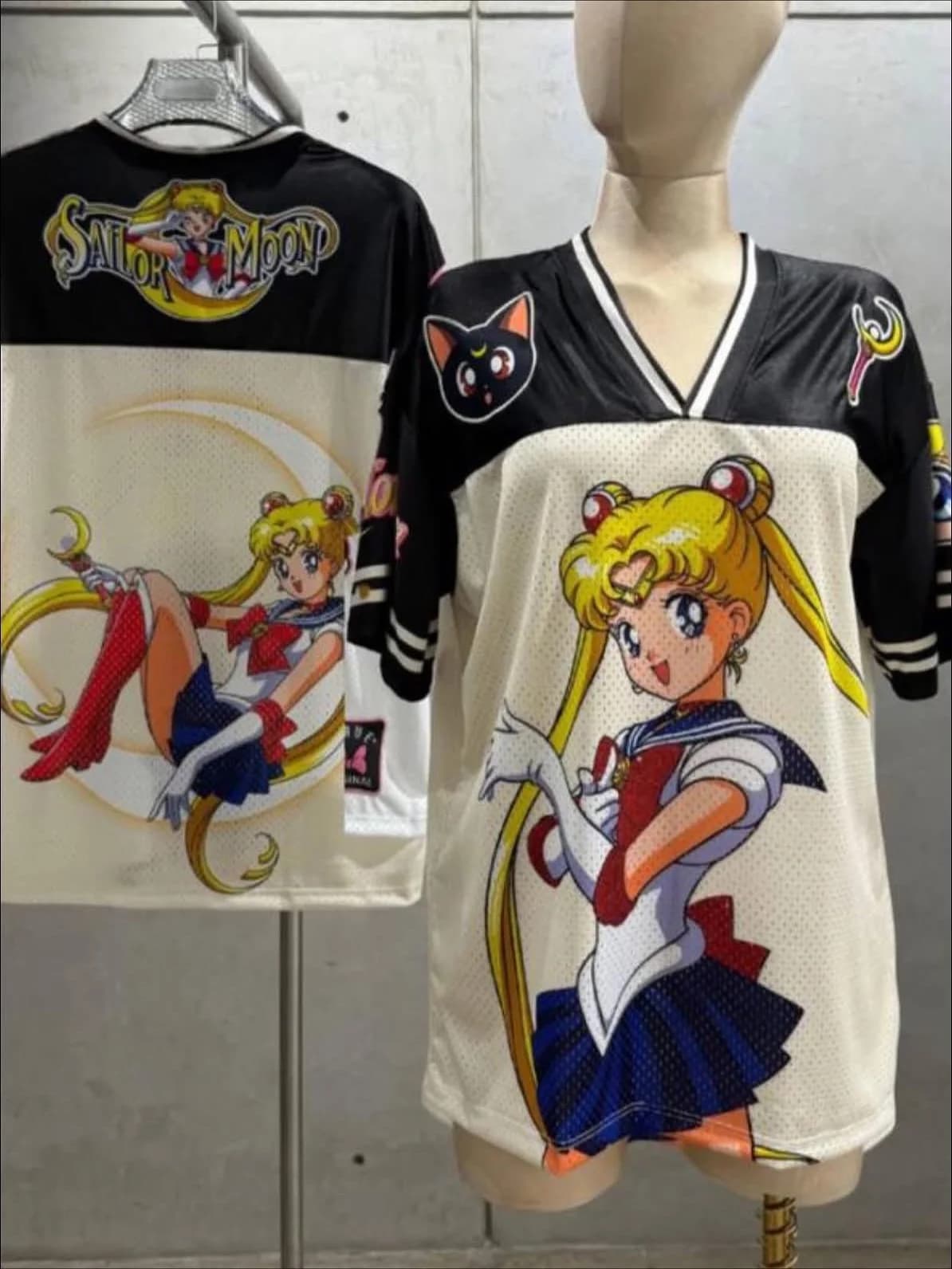 T-shirt Cosplay Retrò Sailor Moon Estate 2026, Maglietta Sportiva Oversize con Stampa 3D a Maniche Corte per Uomo, Famiglia e Bambini Unisex