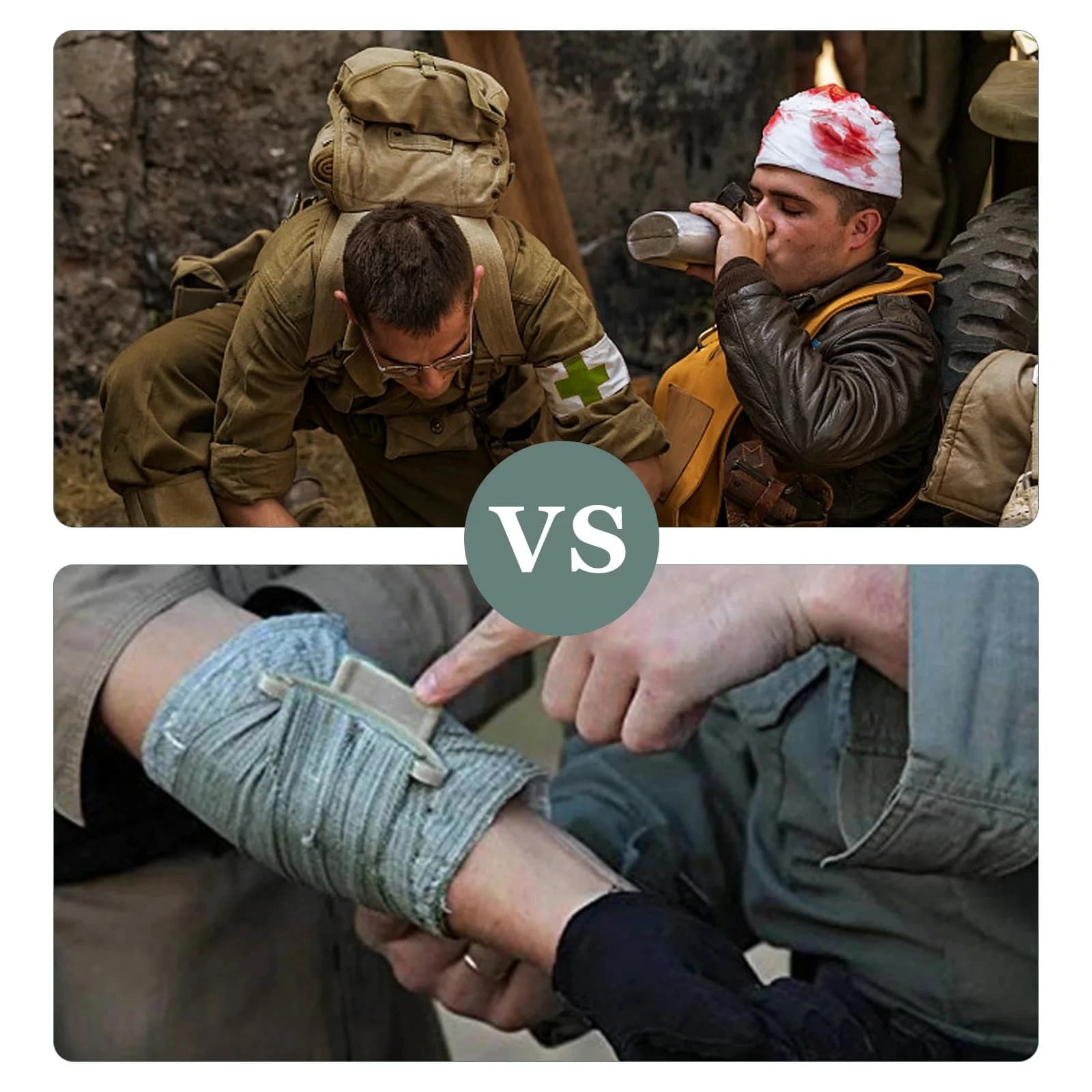 1/10 Pz Israele Benda di Primo Soccorso All'aperto Traumatico Benda Emostatica Tattica di Emergenza Formazione Swathe di Campeggio Trekking 4/6 pollici