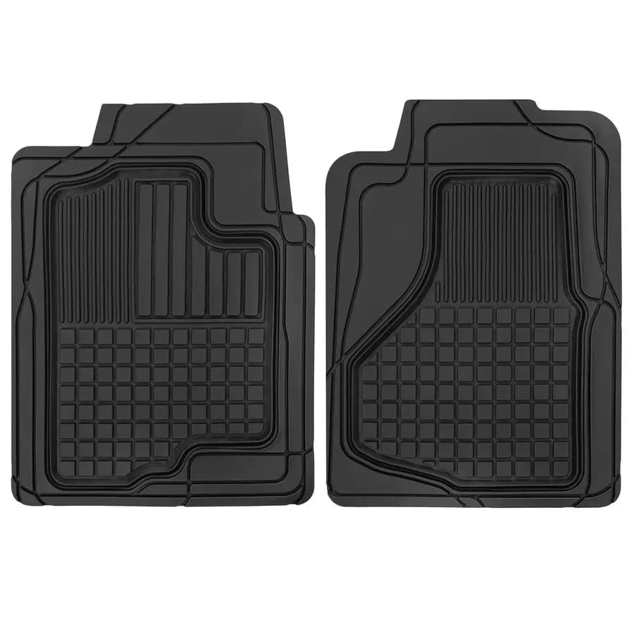 Set di 2 Tappetini in Gomma Premium per Tutte le Stagioni, per Auto, SUV e Camion, Resistenti e Universali, Ritagliabili per una Protezione Ottimale, 2 Tappetini Anteriori