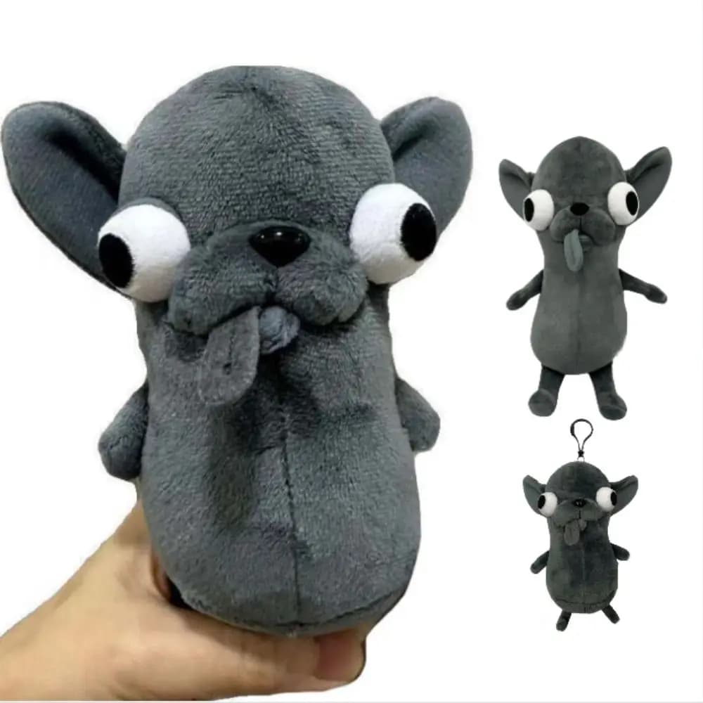 Animali di peluche Chihuahua Peluche Cucciolo di animale domestico Colore nero Farcito Chihuahua Bambola Kawaii Realistico Chihuahua Simulazione Cane