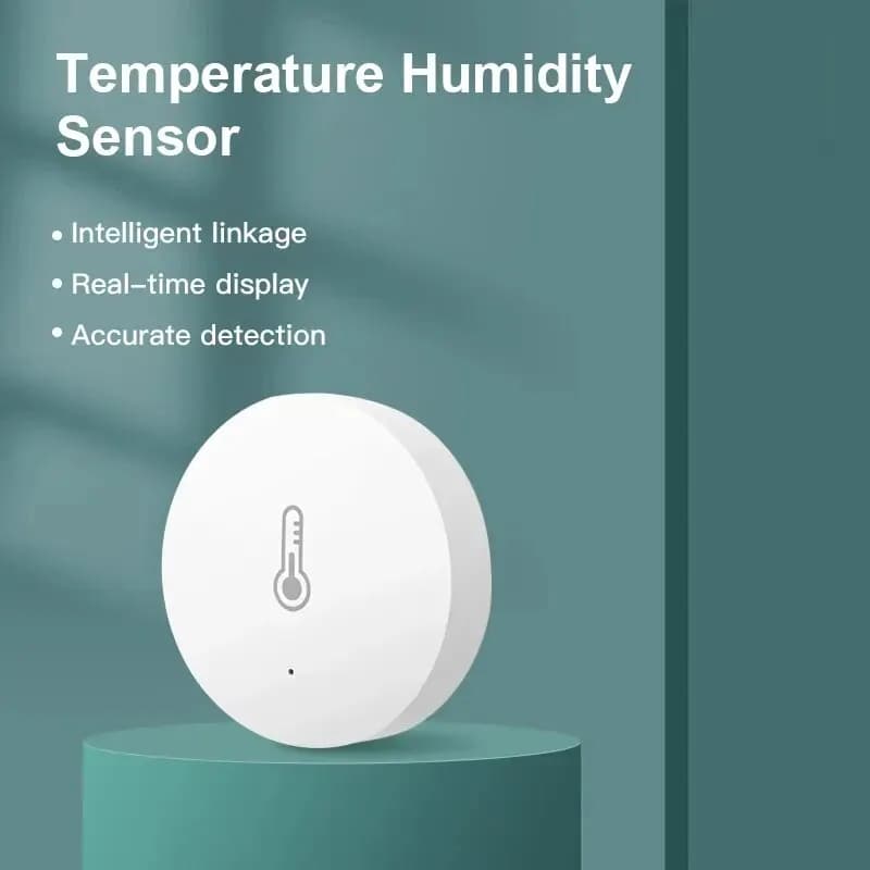 1/2/3pcs Tuya ZigBee Mini Sensore di Temperatura E Umidità Rilevatore di Umidità Interna Supporto Alexa Google Casa Controllo App Vocale