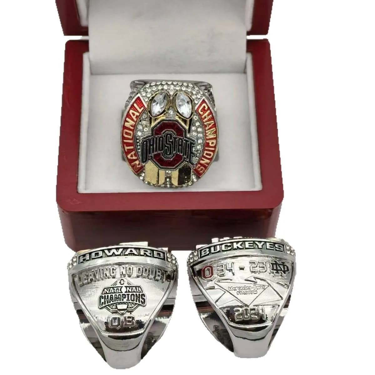 Nuovo anello Anello commemorativo Anello in acciaio inossidabile per regalo fidanzato Accessori campione per regalo di appassionati di basket universitari