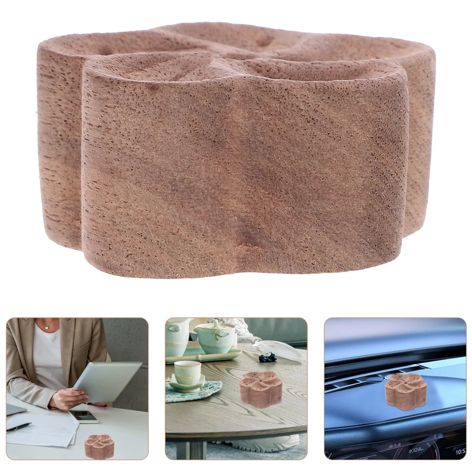 Diffusore di Aromi in Legno, Creativo e Naturale, per Casa, Ufficio e Auto, Purificatore d'Aria, Diffusore di Oli Essenziali per Aromaterapia