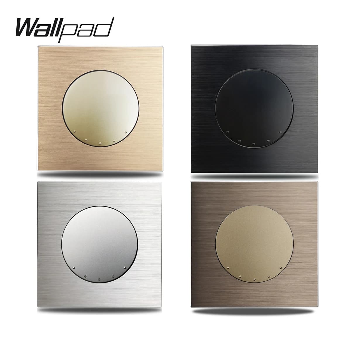 Interruttore a pulsante a contatto momentaneo Wallpad, interruttore a impulsi per sistema Smart Home 12V 24V, pannello in alluminio campanello 4 colori