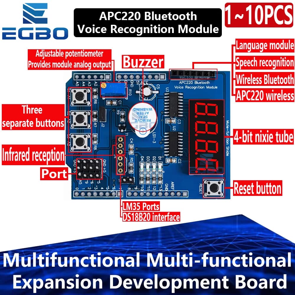 Original multifunctional expansion shield development card kit for Arduino for UNO Mega2560 Leonardo - High compatibility DIY