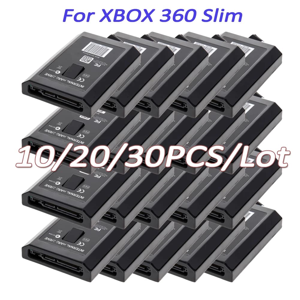 Custodia interna HDD da 10-30 pezzi per XBOX 360 Slim 20GB 60GB 120GB 250GB accessori di gioco di ricambio Hard Disk Drive Caddy HD Box