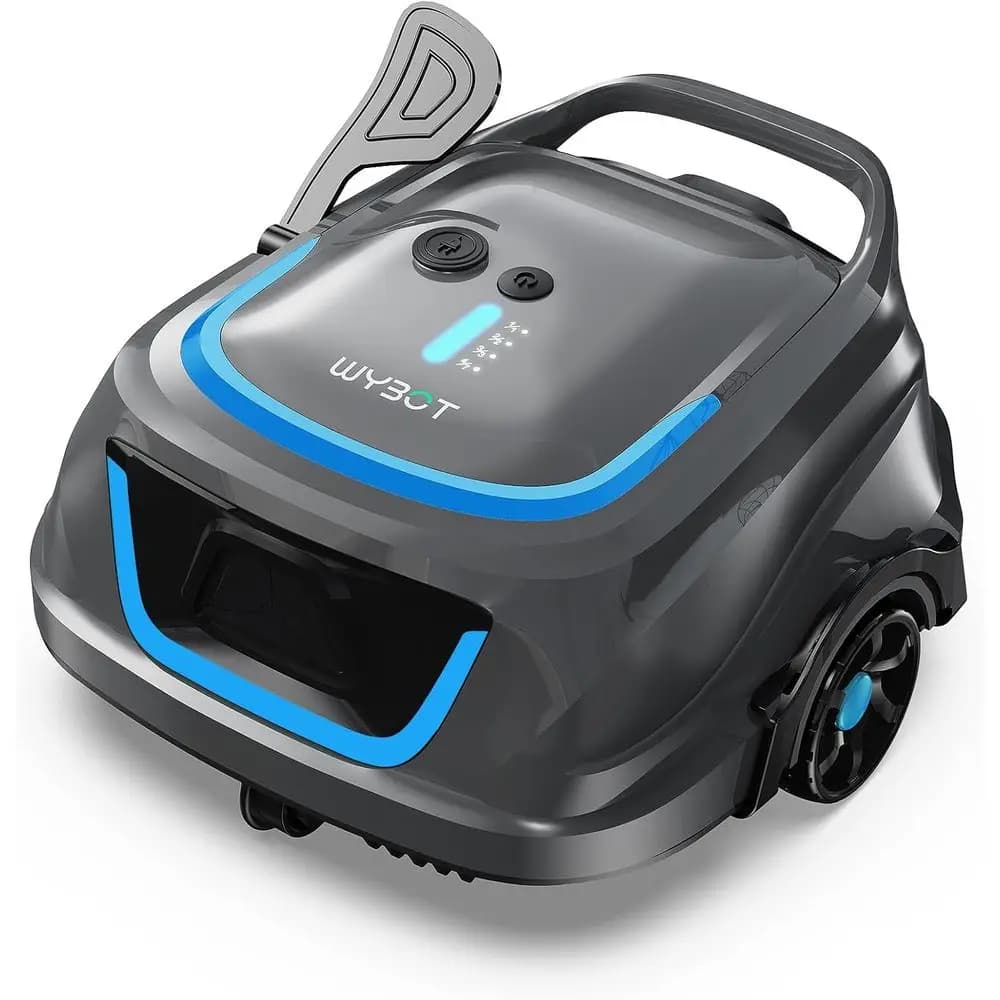 (Version 2026 Updated) Robot Pulitor Wireless Pool A1, Automatic Vacuum Cleaner for Pools Outside Earth with 120 Minutes of Autonomy, Double Filters, LED Indicator
