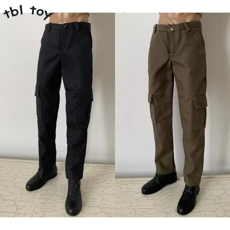 Pantaloni da combattimento da uomo soldato in scala 1/6 pantaloni Cargo con tasche modello di vestiti per 12 pollici Action Toy figure accessori per bambole