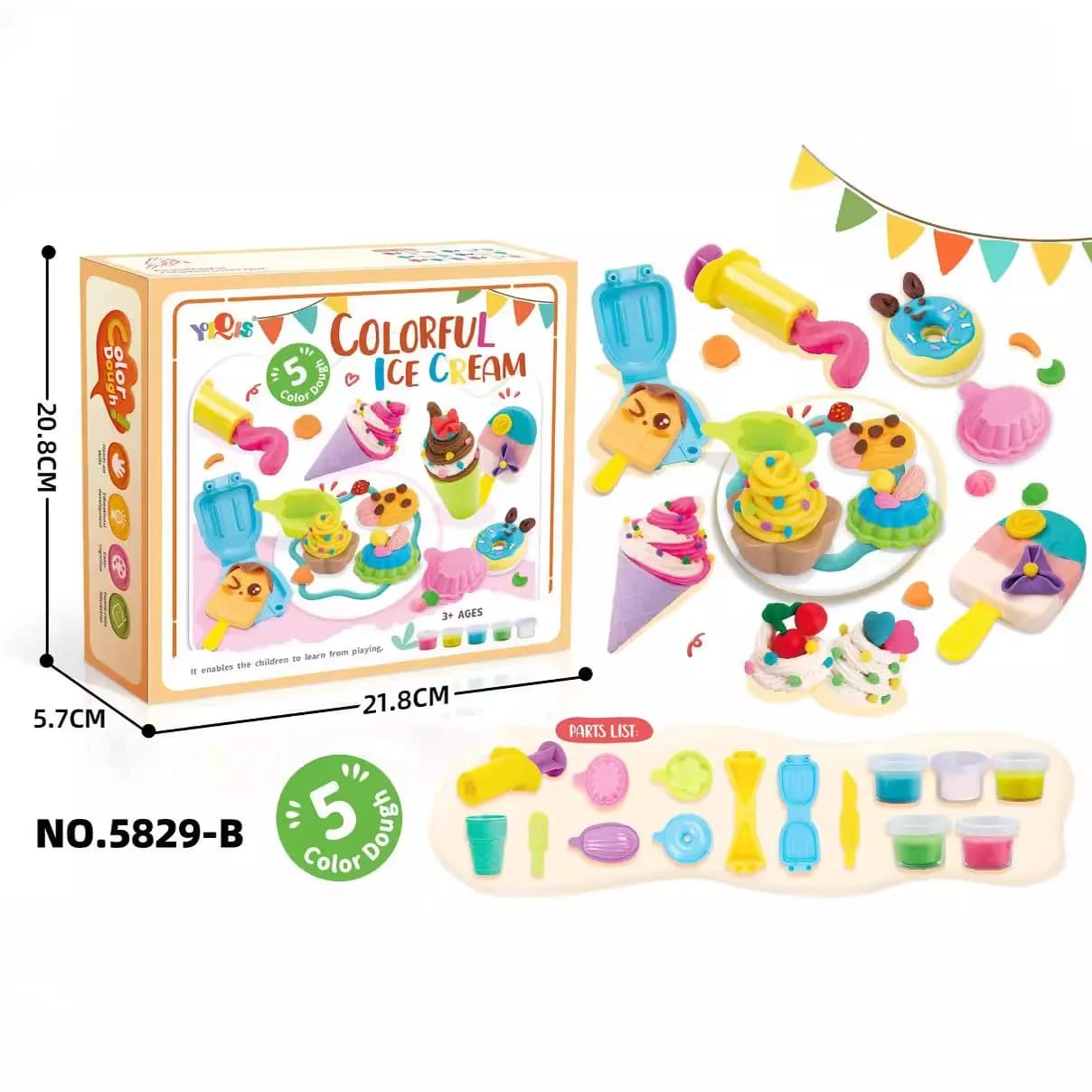 Divertente Set di Pasta Modellabile per Bambini, Kit Creativo Educativo per Modellare Cibo, Sushi e Ramen, per Bambini dai 3 Anni in Su