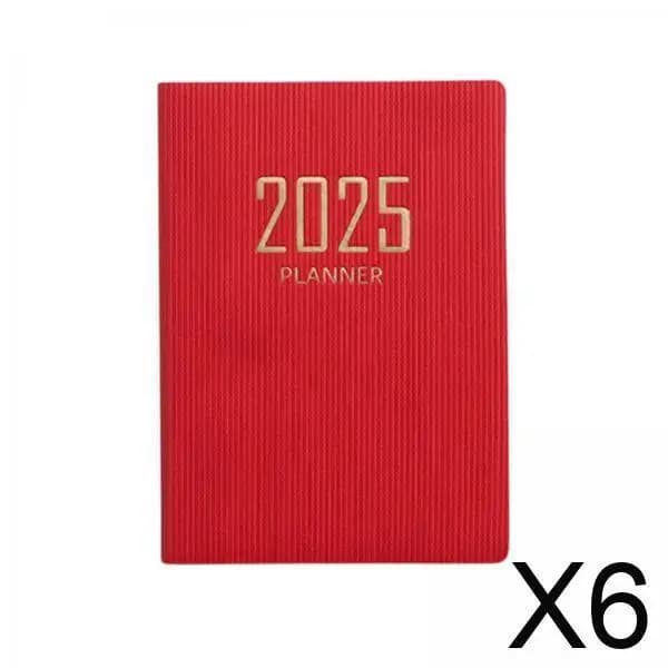 Agenda 2025, Quaderno con Pianificazione Giornaliera, Settimanale e Mensile, Organizzatore Compatto in Carta per Studio, Ufficio e Casa