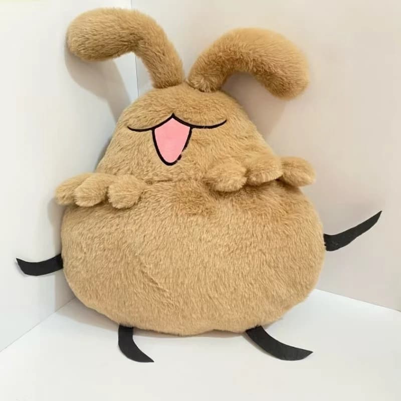 Silksong Cucciolo di pulci Grande cuscino Simpatico animale di peluche Polla Cane Grande cuscino di peluche Morbido cuscino imbottito per bambini Adulti Decorazioni per la casa