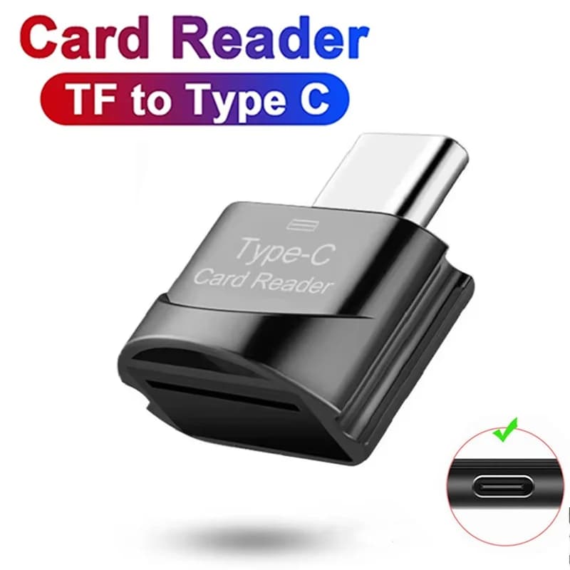 Portable USB 3.1 Type C Mini Card Reader USB C TF Micro-SD Card OTG Adapter Type-C Memory Card Reader For Huawei Phone Laptop PC
