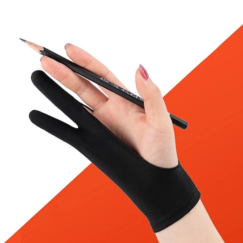 Guanti anti-touch a due dita per pittura a mano su tablet, lavagna digitale, schermo touch, disegno, anti-sporco, pittura a olio, arte (1/2/4 pezzi)