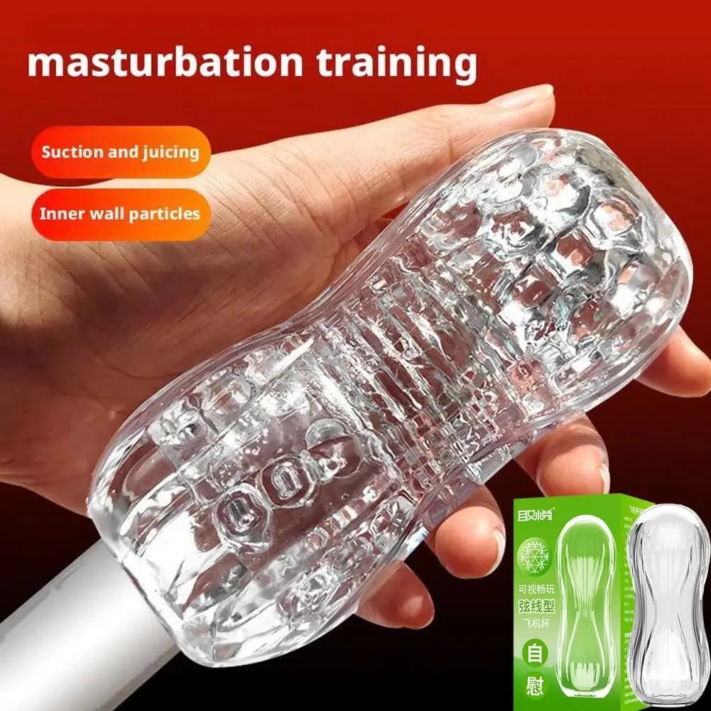 Silicone morbidoMasturbazione Giocattoli del sesso per gli uomini Tazza per masturbazione per adulti Tazza per masturbatore maschile Vuoto tascabile Figa Esercizio di resistenza