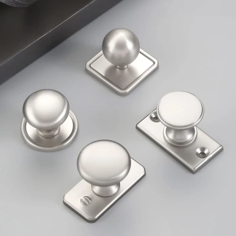 Maniglie e pomelli per mobili in nichel spazzolato per cucina, accessori per l'organizzazione di armadietti, pomelli per cassetti, maniglie per ante di credenze e armadi.