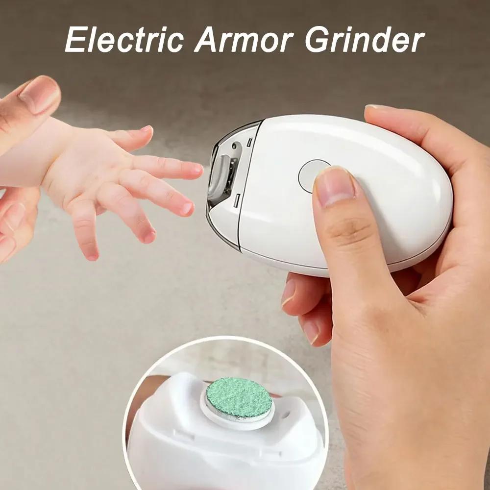 2 IN 1 Electric Nail Trimmer With LED Light Automatic Nail Grinder Trimmer For Baby Adult Mini Manicure Tools Nail Care