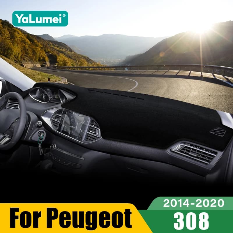 For Peugeot 308 T9 308SW 308GTI 2014 2015 2016 2017 2018 2019 2020 Car Dashboard Sun Shade Cover Non-slip Mat Accessories