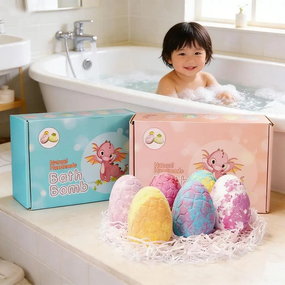 Set di 12 Palline Effervescenti per Bagno con Oli Essenziali, Palline da Bagno Scintillanti in Confezione Regalo
