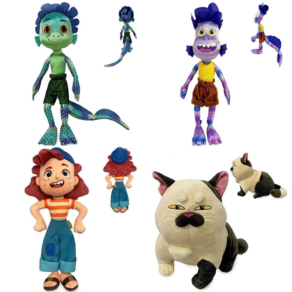 Disney Luca Movie Machiavelli Peluche Gatto Bella Giulia Padre Gatto Bambola Gatto più divertente Peluche Regalo di compleanno Giocattolo per bambini Ragazzi