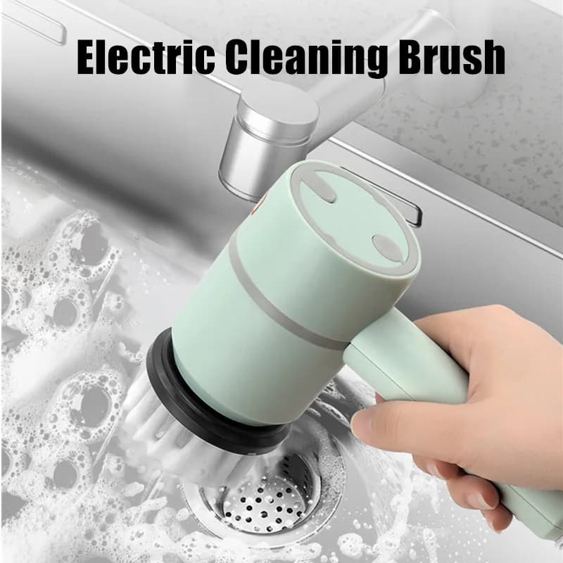 2025 Spazzola per pulizia elettrica multifunzionale Wireles Strumento per la pulizia della toilette domestica Spazzola per la pulizia della cucina portatile