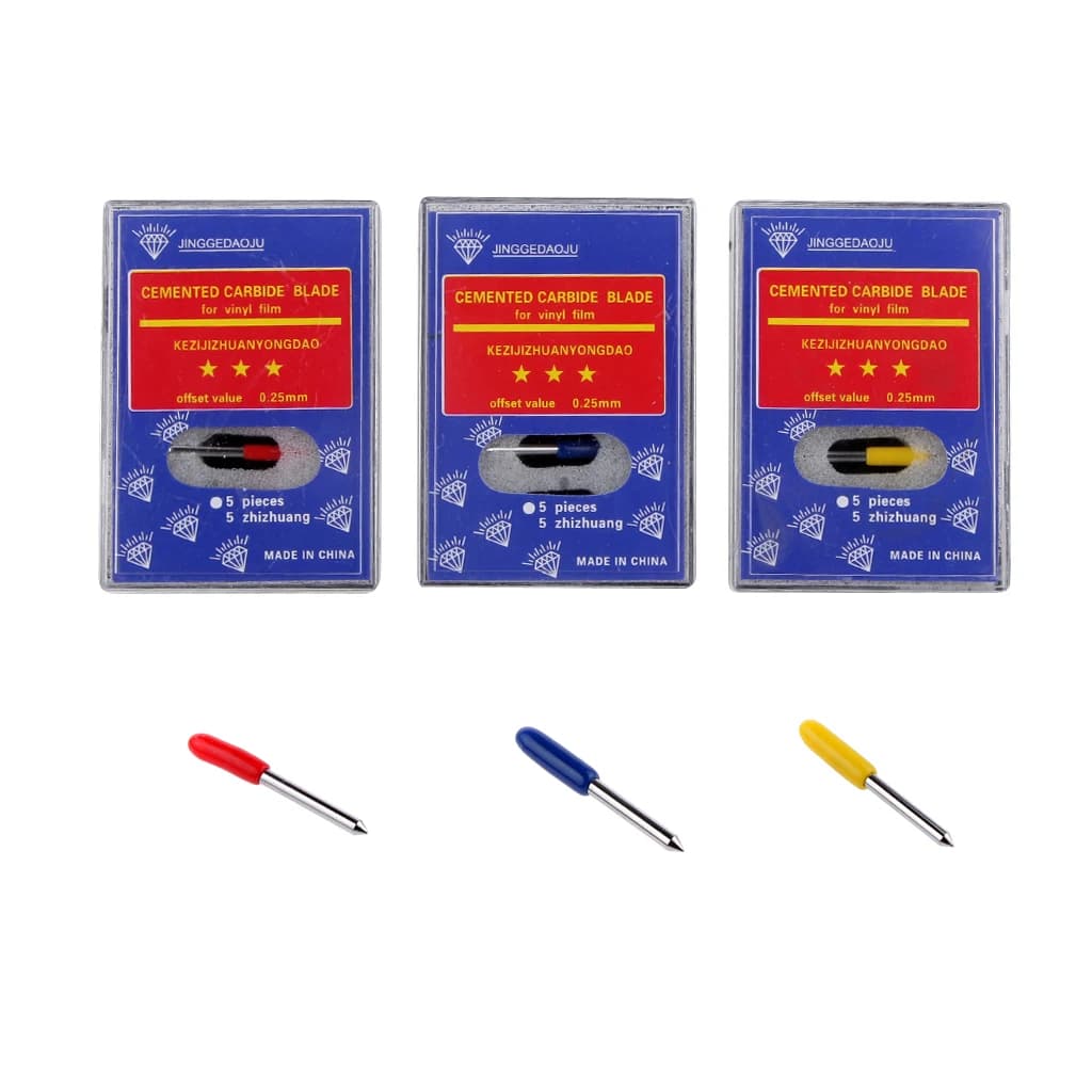 Lama per Plotter da Taglio in Acciaio al Tungsteno, Coltello Durevole Compatibile con GCC Roland per Lavorazioni Artigianali