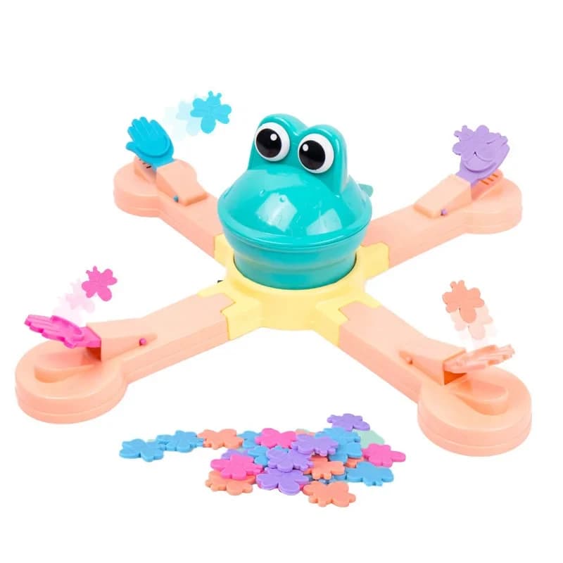 Gioco da Tavolo Educativo Multigiocatore: Rana e Tartaruga Affamate Mangiano Fagioli - Giocattoli Interattivi, Gioco da Tavolo Competitivo con Palline di Fagioli, Regalo per Bambini