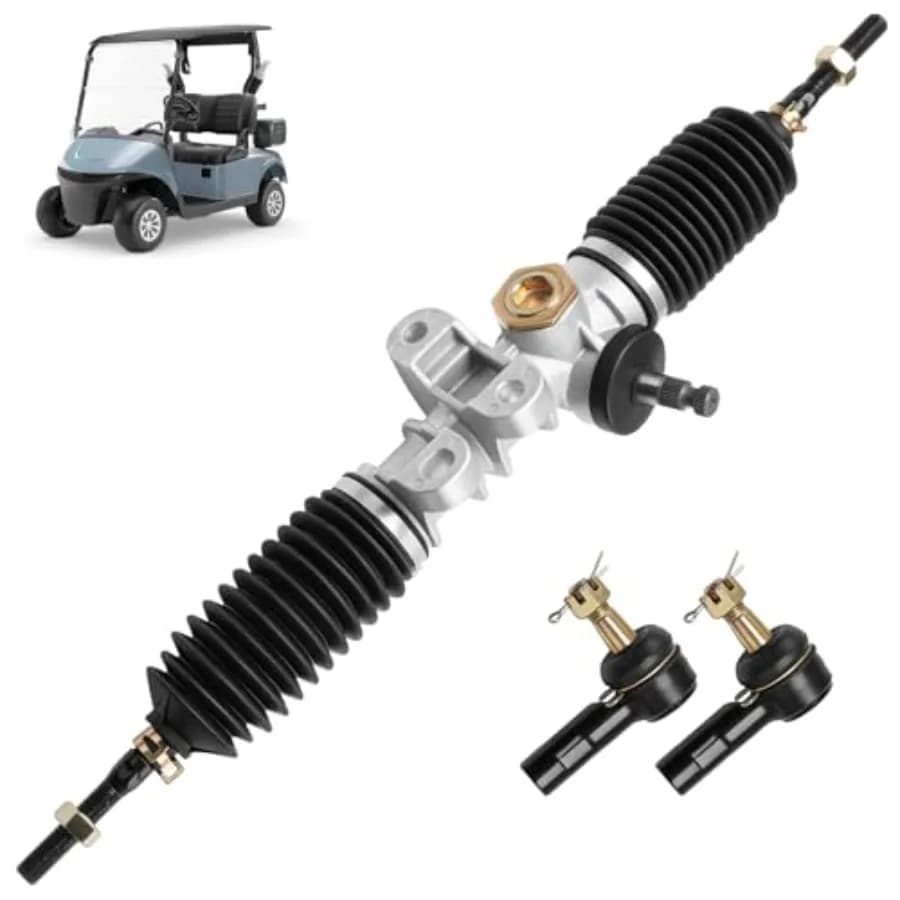 Gruppo Sterzo Completo EZGO RXV con Giunto Sferico e Chiusura, Adatto per Golf Cart EZGO RXV a Benzina o Elettrici dal 2008 in poi