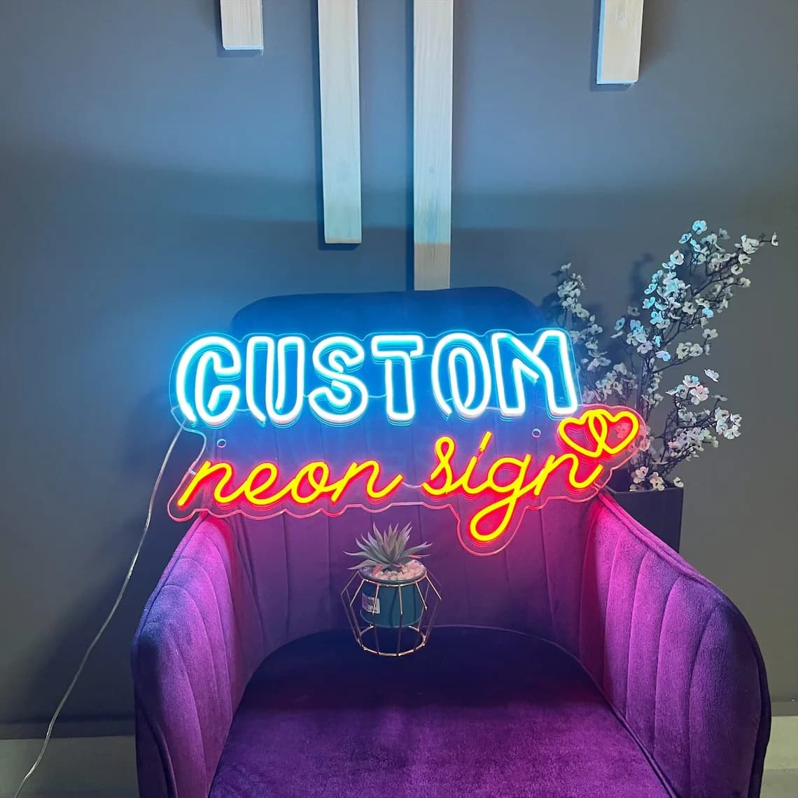 Insegna al neon personalizzata Nome a LED Luce al neon per la decorazione della parete Decorazione della stanza delle feste domestiche Dimmerabile Logo aziendale regalo personalizzato
