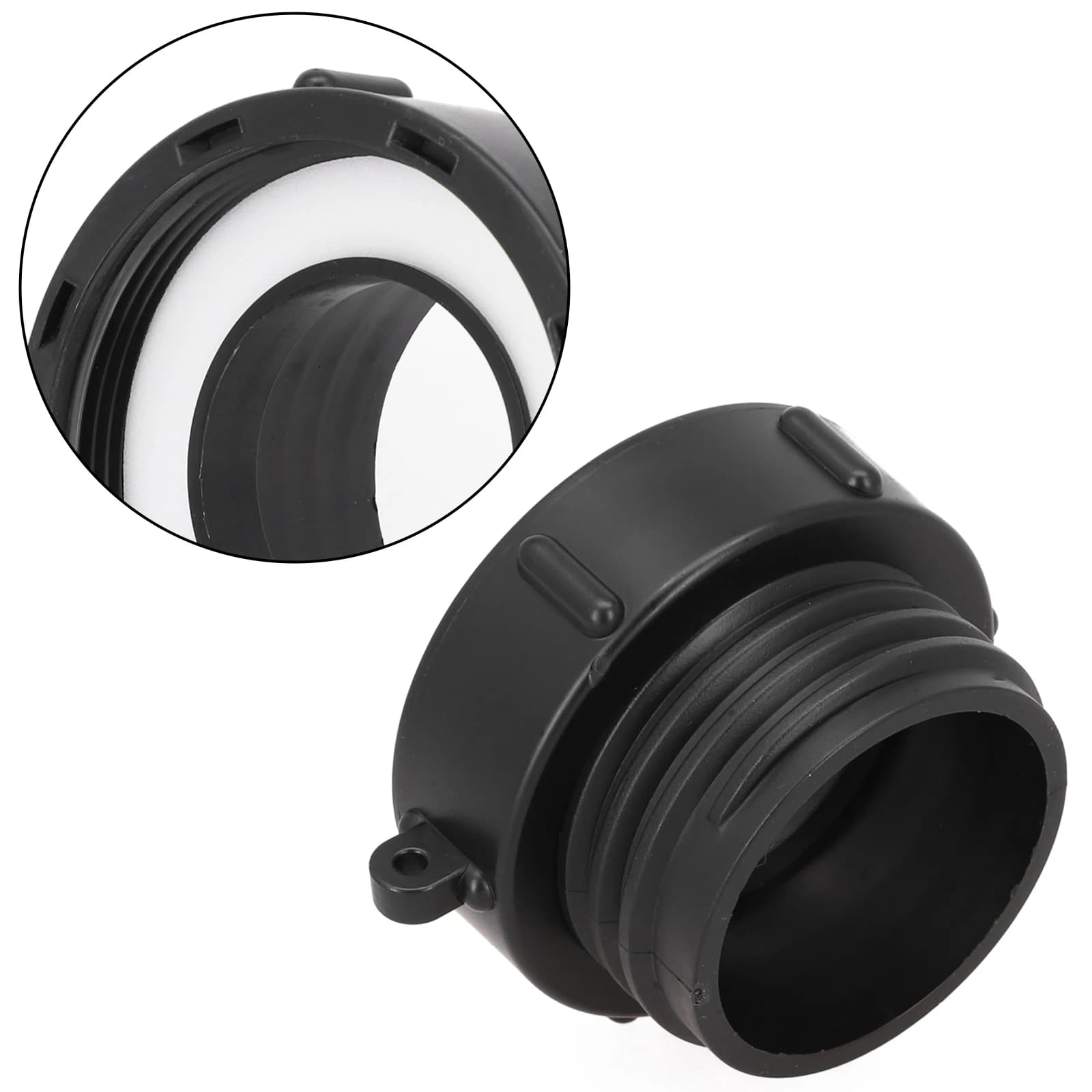 Adattatore per serbatoio dell'acqua IBC Filettatura fine da 2 pollici a filettatura grossa Connettore di uscita del serbatoio Raccordi per tubi da giardino