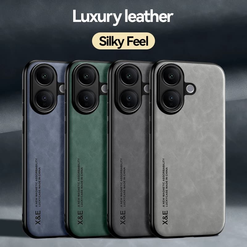 Luxury Leather Case for Live V60 Lite 5G Magnetic Car Phone Case for V50 Lite 5G Fundas
