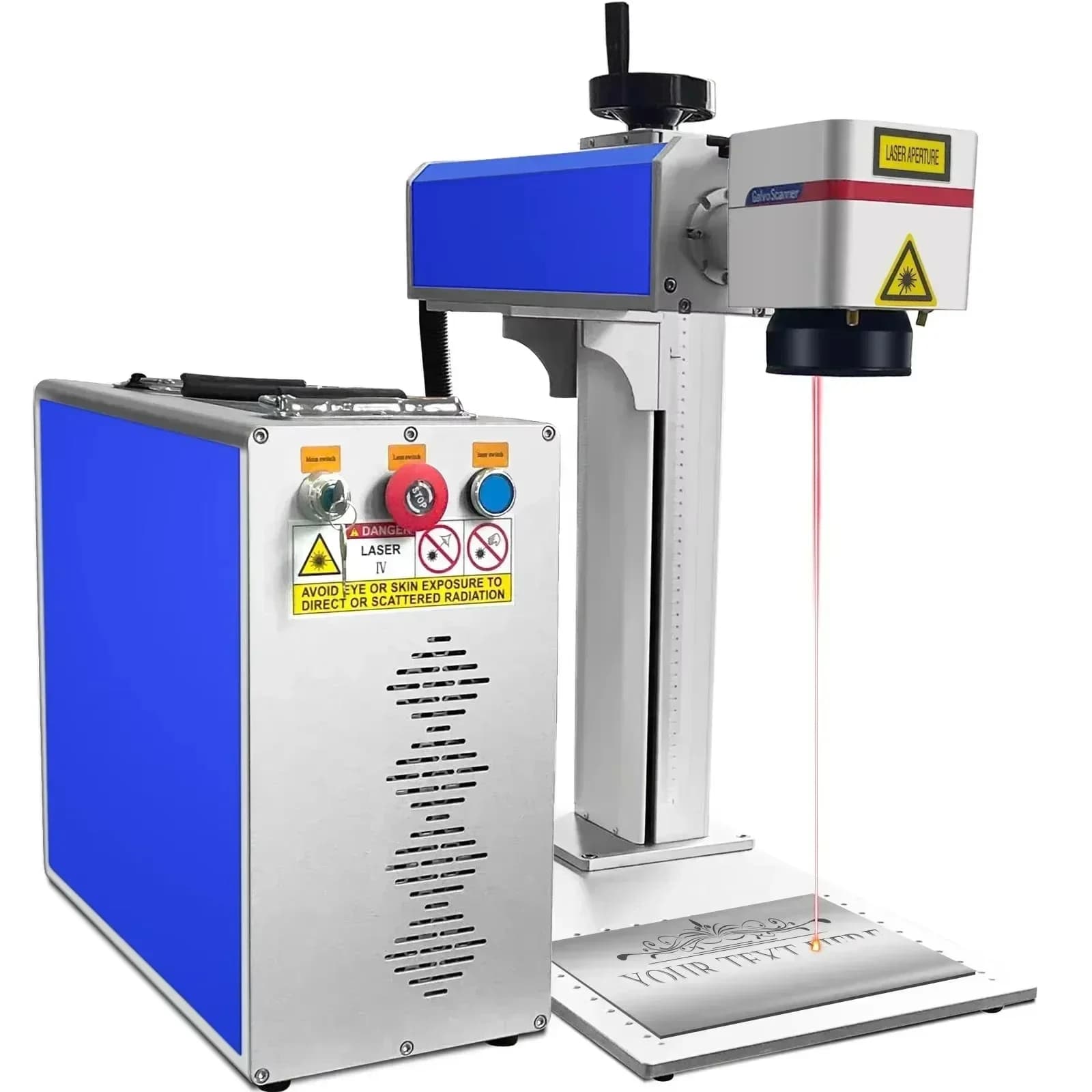 Sihao 30W 50W Fiber Laser Marking Machine, for Metal Cutting and Stainless Steel, Gold and Silver Ring Engraving, Jewelry