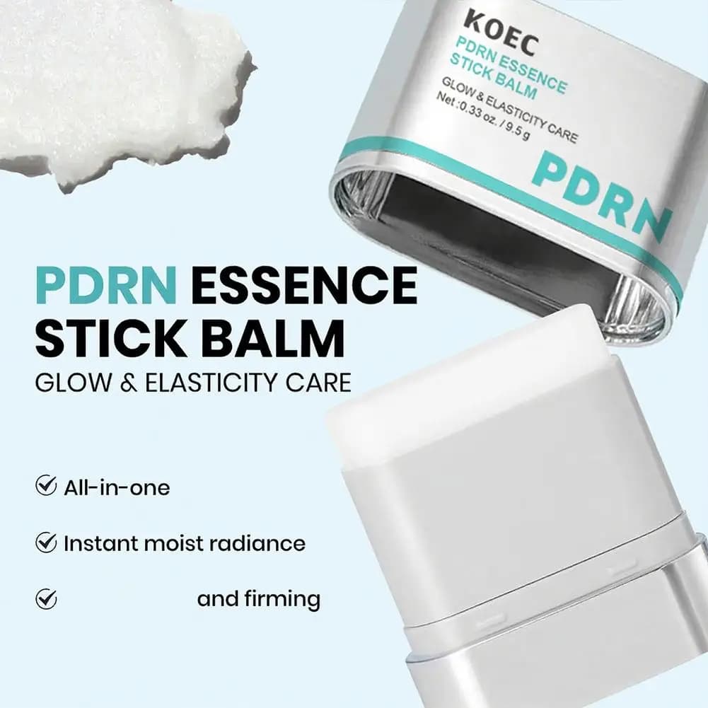 KOEC Portable PDRN Essence Stick Balm Collagen Niacinamide Glycerin, Incandescent Hydrating Anti-wrinkle Elasticity Boost