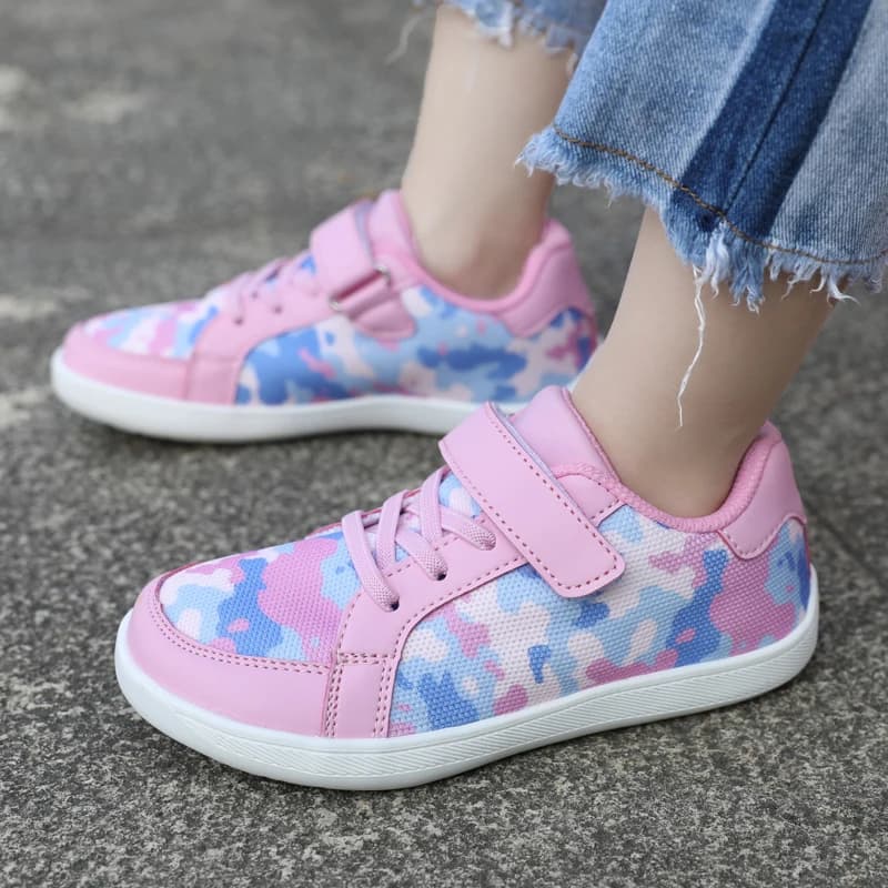 New Baby Nude Foot Shoes Fashionable Wide Toe Shoes for Girls Boys Kids Casual Walking Shoes Extended Anti-slip Breathable Mesh