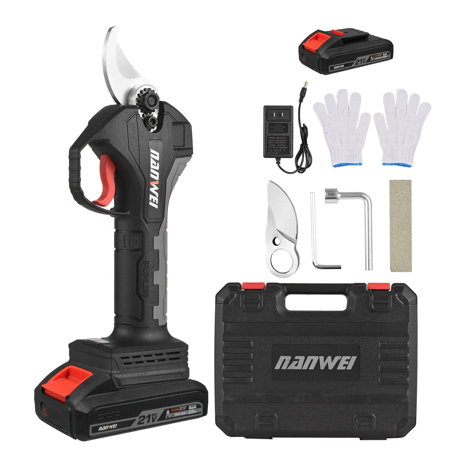 NEW Electric Power Scissors 21V, 10Ah Rechargeable Lithium Battery, Ram Power, 30mm Garden Shears